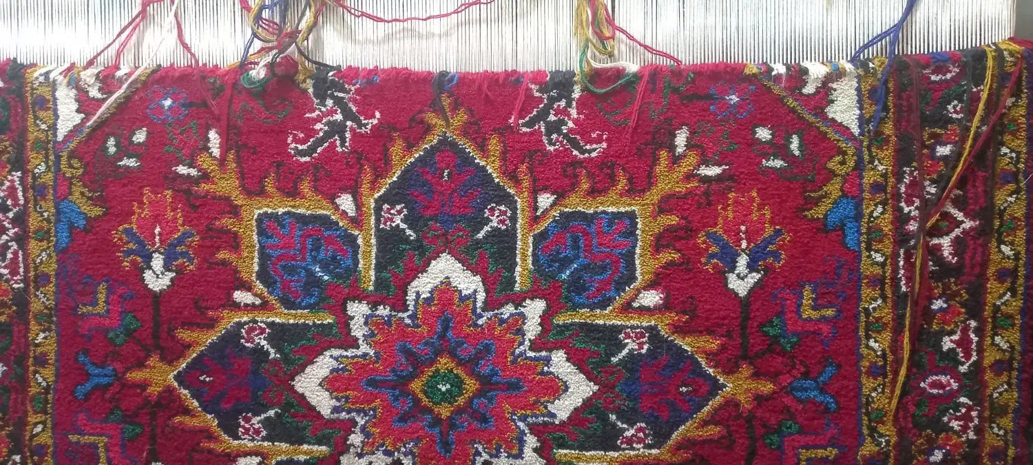 یک جفت قالیچه نقشه هریس|فرش|اهر, |دیوار