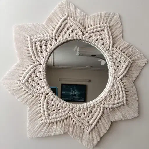 آینه جذاب گرد ،قاب آینه|آینه|بیرجند, |دیوار