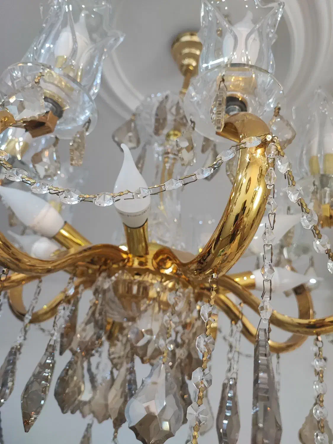 لوستر کریستالی در حدنو|لوستر و چراغ آویز|ساوه, |دیوار