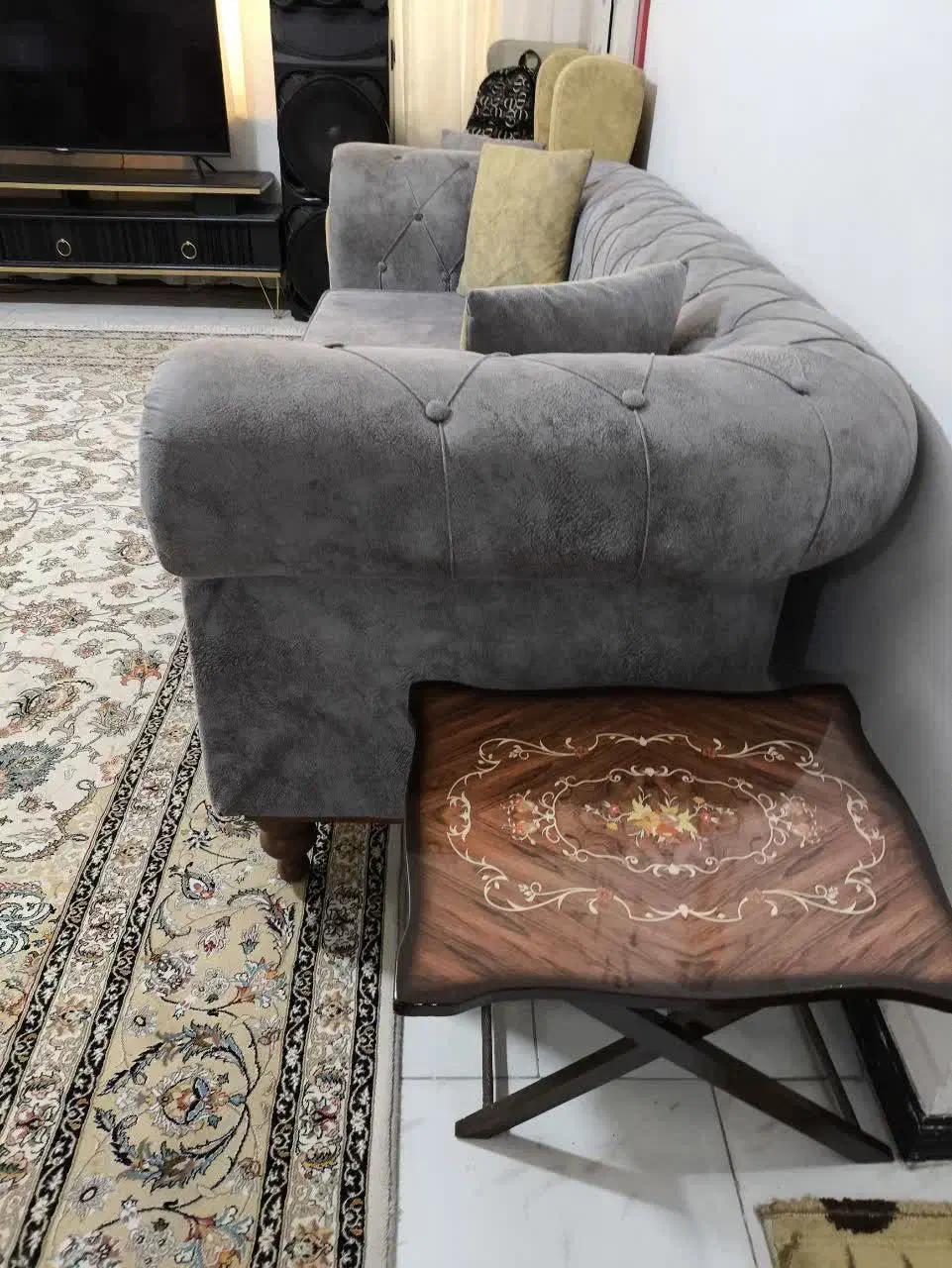 مبل چستر 8 نفره با میز|مبلمان خانگی و میز عسلی|بیرجند, |دیوار