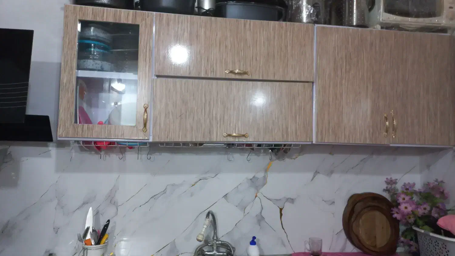 فروش کابینت و گاز فر در حد نو|آب‌چکان و نظم‌دهنده ظروف|کلارآباد, |دیوار