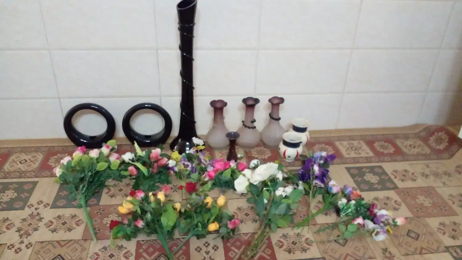 گلدان وگل|گل مصنوعی|اردکان, |دیوار
