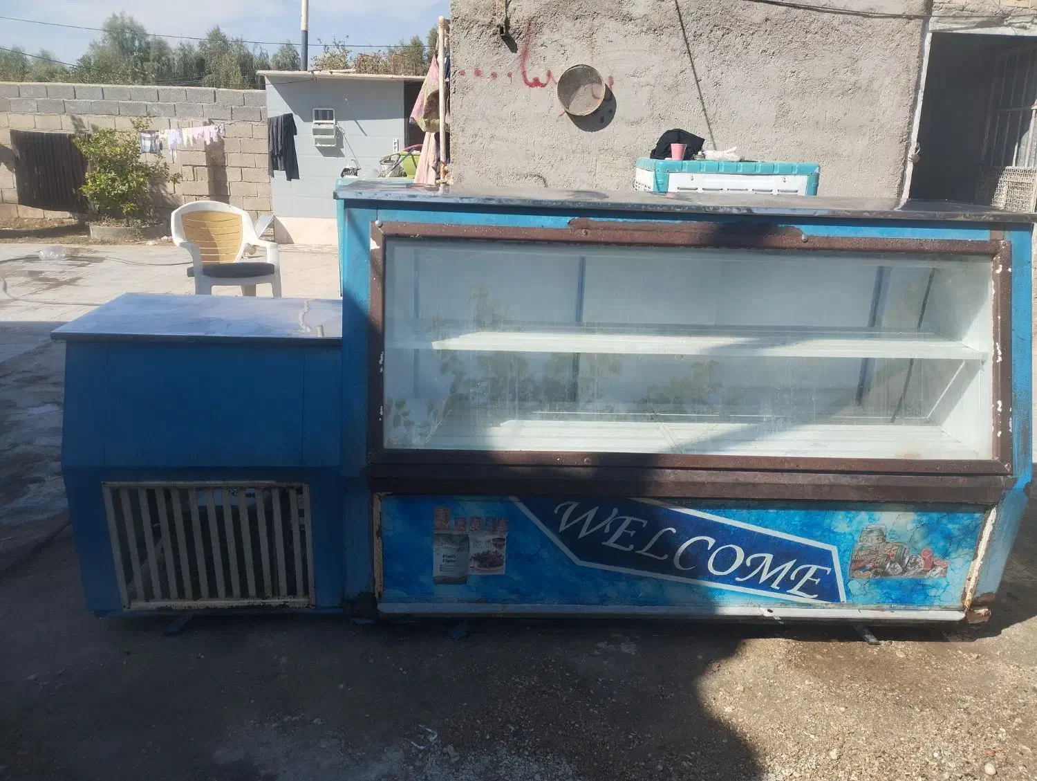 یخچال ویترینی دست دوم موتور تمیز|یخچال و فریزر|داراب, |دیوار