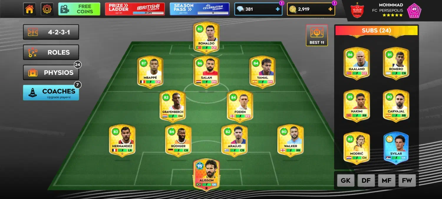 اکانت دریم لیگ درجه۱|کنسول، بازی ویدئویی و آنلاین|بوشهر, |دیوار