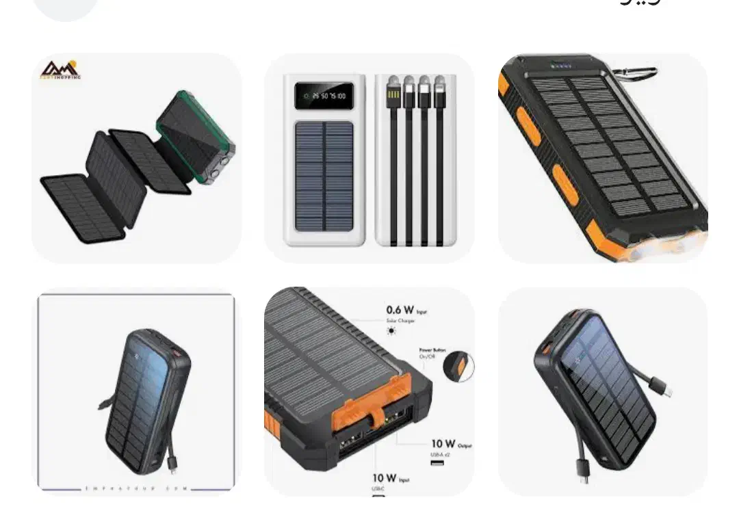 پاور بانک ۱۰۰۰۰ خورشیدی|لوازم جانبی موبایل و تبلت|بجنورد, |دیوار