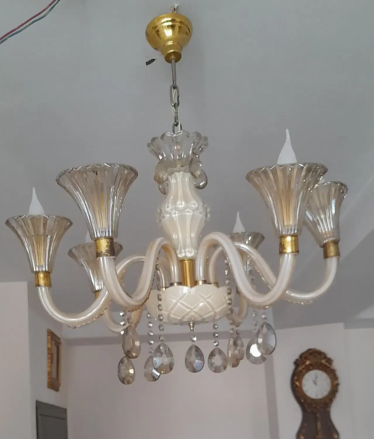 لوستر کریستالی|لوستر و چراغ آویز|شهریار, شهریار|دیوار