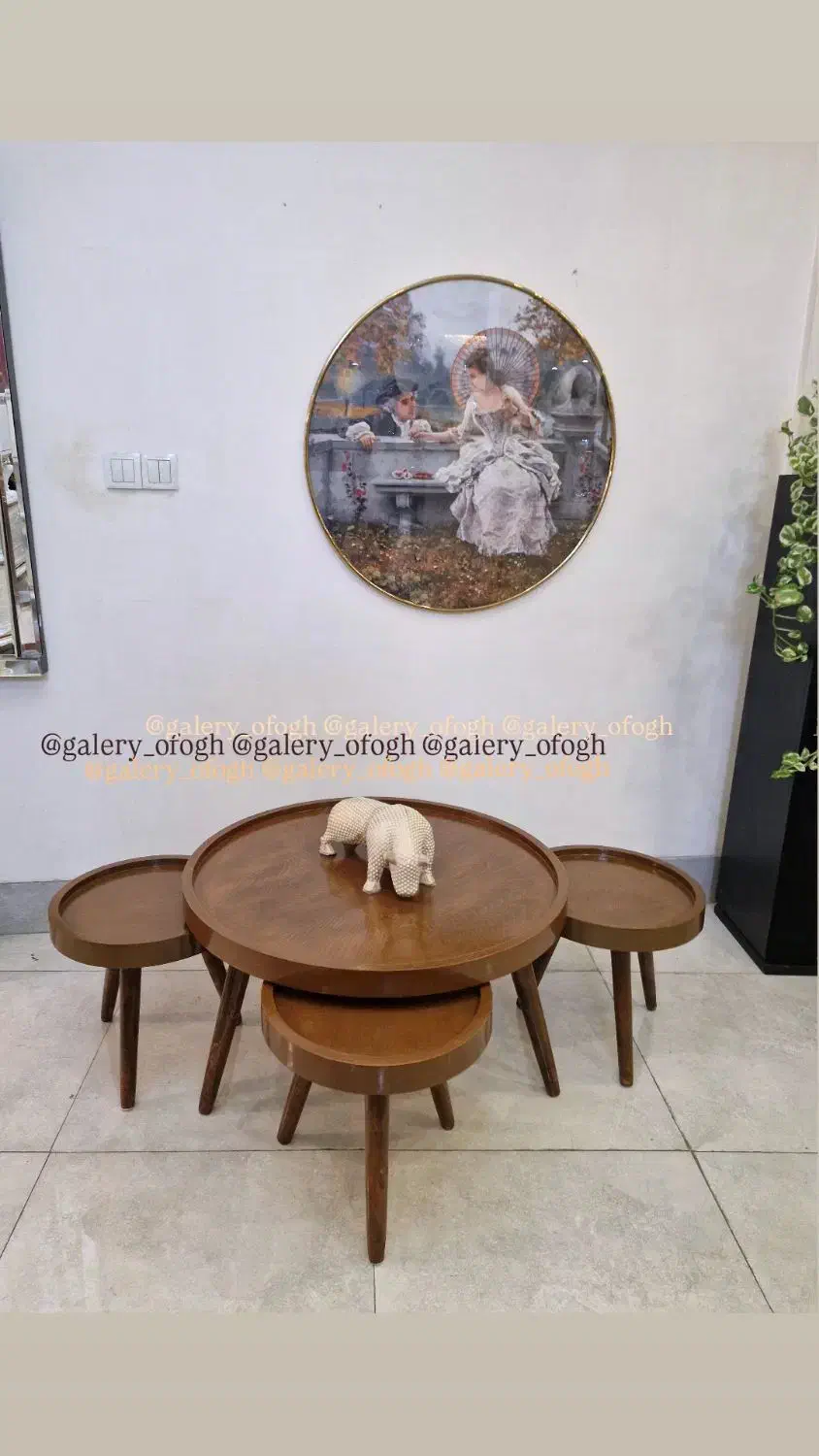جلو مبلی و3عدد عسلی لبه دار کد 103|مبلمان خانگی و میز عسلی|رشت, استقامت ۱|دیوار