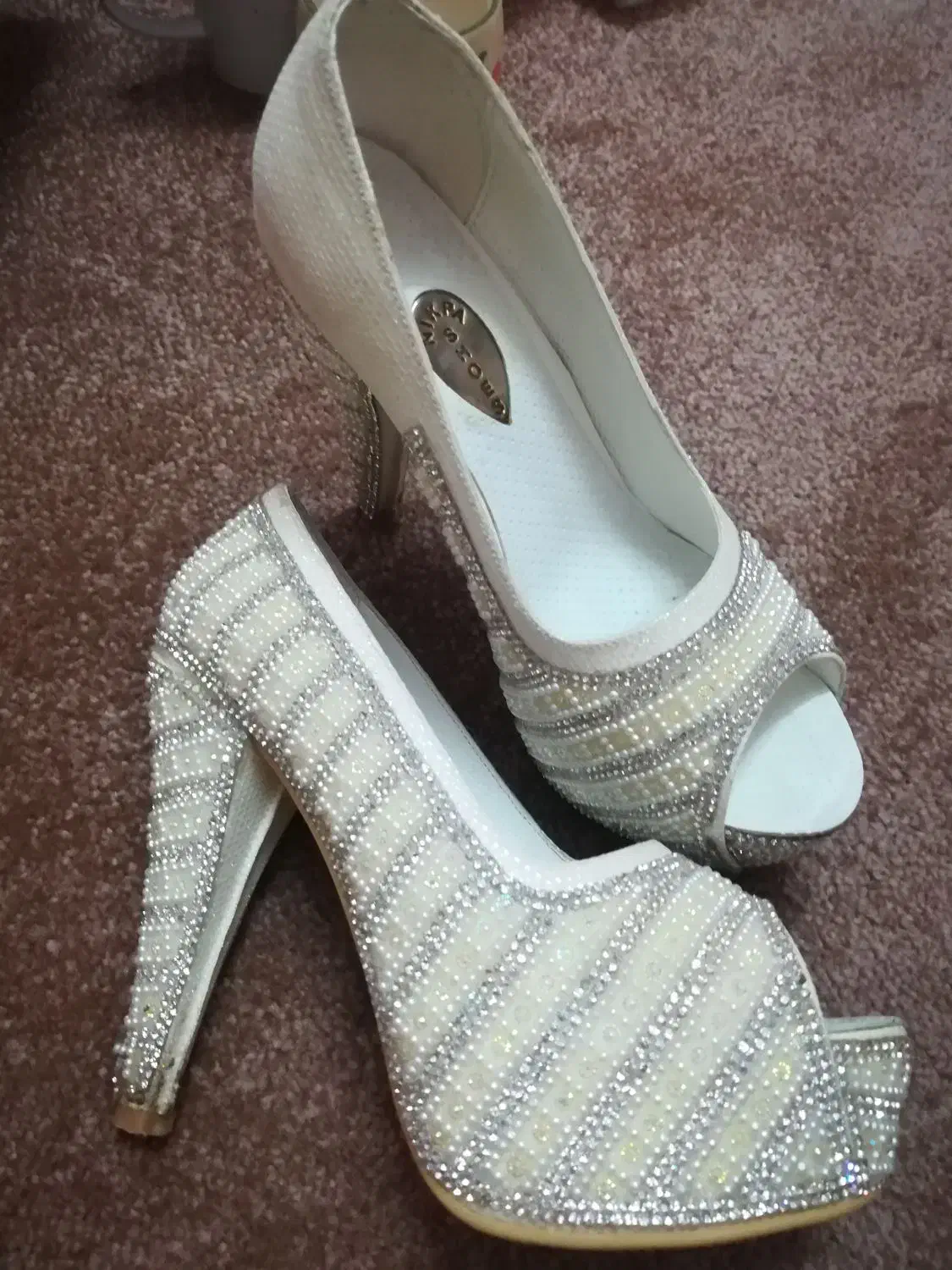 کفش عروس نو نو سایز 37|کیف، کفش، کمربند|شیراز, پودنک|دیوار