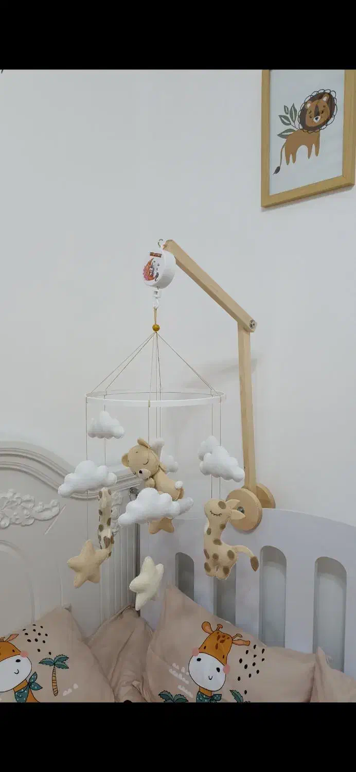 آویز تخت و تخت کنار مادر، روتختی زرافه،صندلی غذا|اسباب و اثاث بچه|رودسر, |دیوار