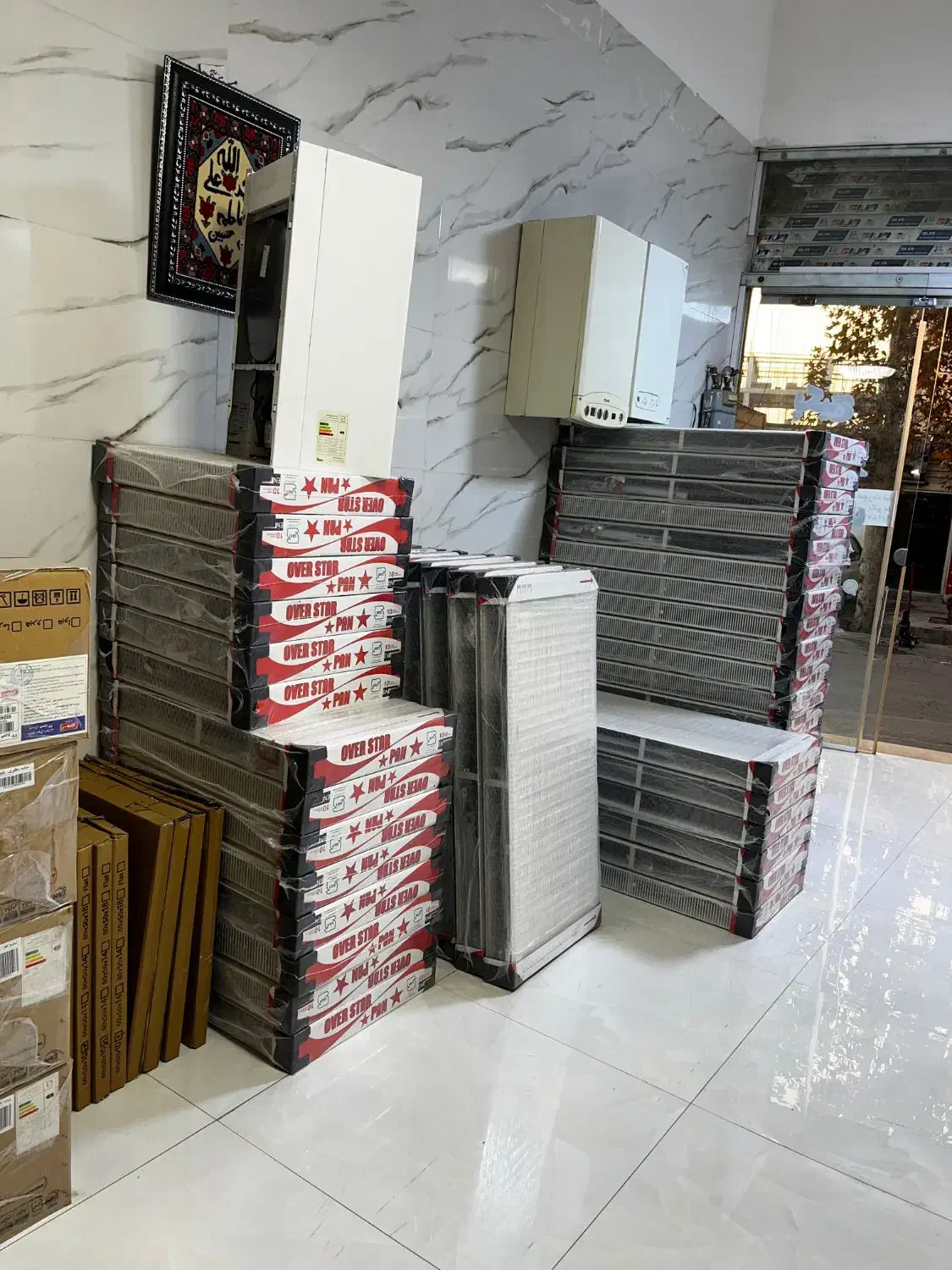 رادیاتور بارلی ایتالیا|آبگرمکن، پکیج، شوفاژ|مشکیندشت, |دیوار