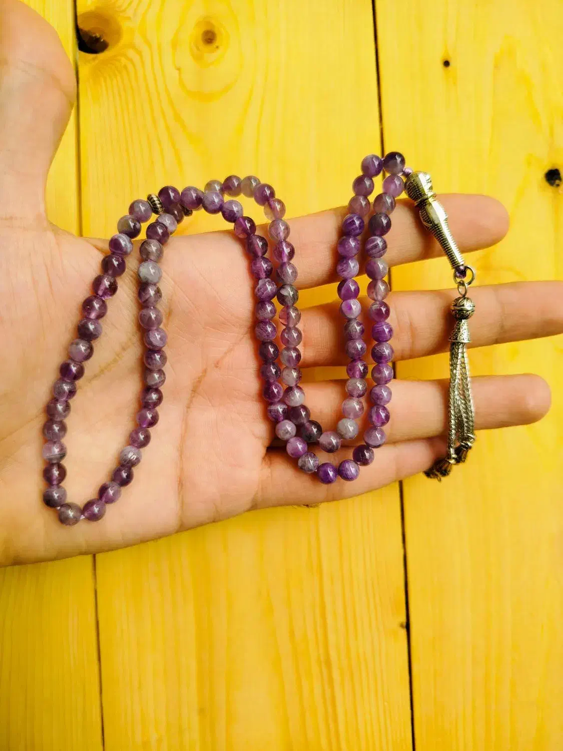 تسبیح یاقوت امیتیست فیروزه دلرباحدید برنجی چشم ببر|جواهرات|مشهد, آیت الله کاشانی|دیوار