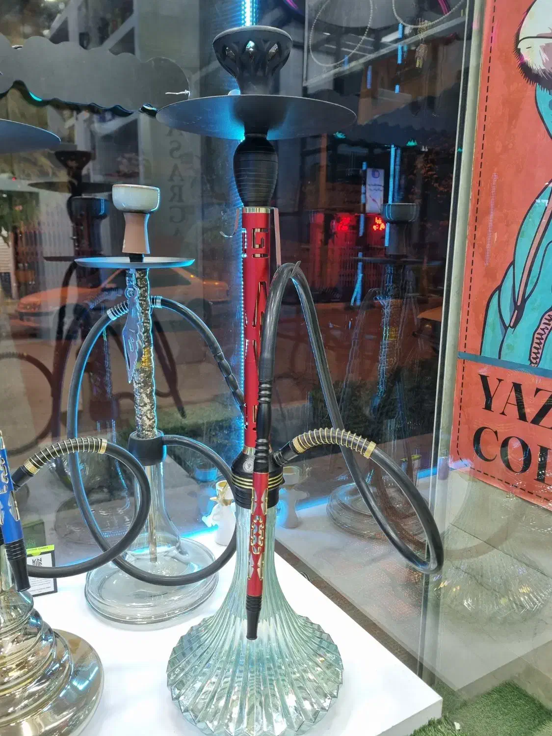 قلیون سوپاپ دار برند لاین کینگ|صنایع دستی و سایر لوازم تزئینی|فلاورجان, |دیوار