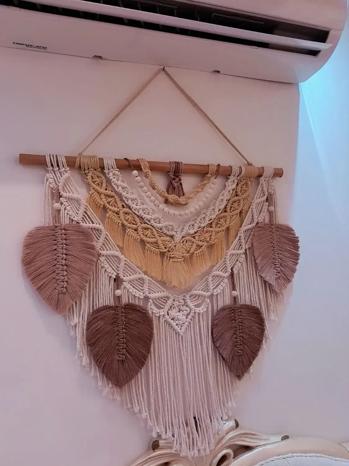 دیوار کوب مکرومه|صنایع دستی و سایر لوازم تزئینی|ری, علایین|دیوار