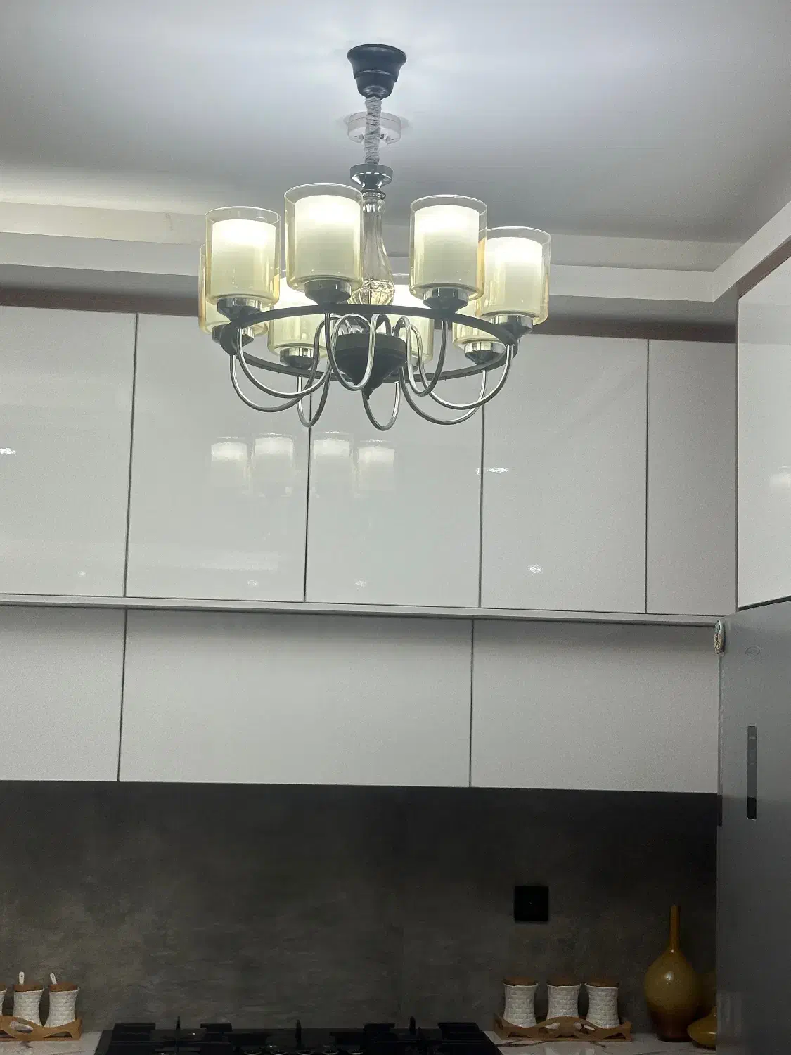 لوستر ۸شاخه|لوستر و چراغ آویز|ساری, |دیوار