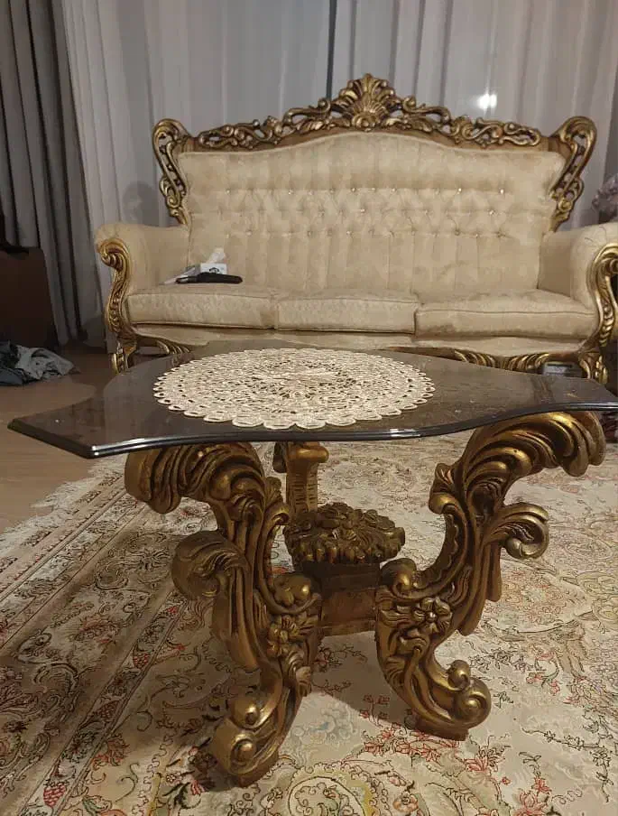 مبلمان سلطنتی ومیز و صندلی و بوفه آیینه|مبلمان خانگی و میز عسلی|تنکابن, |دیوار