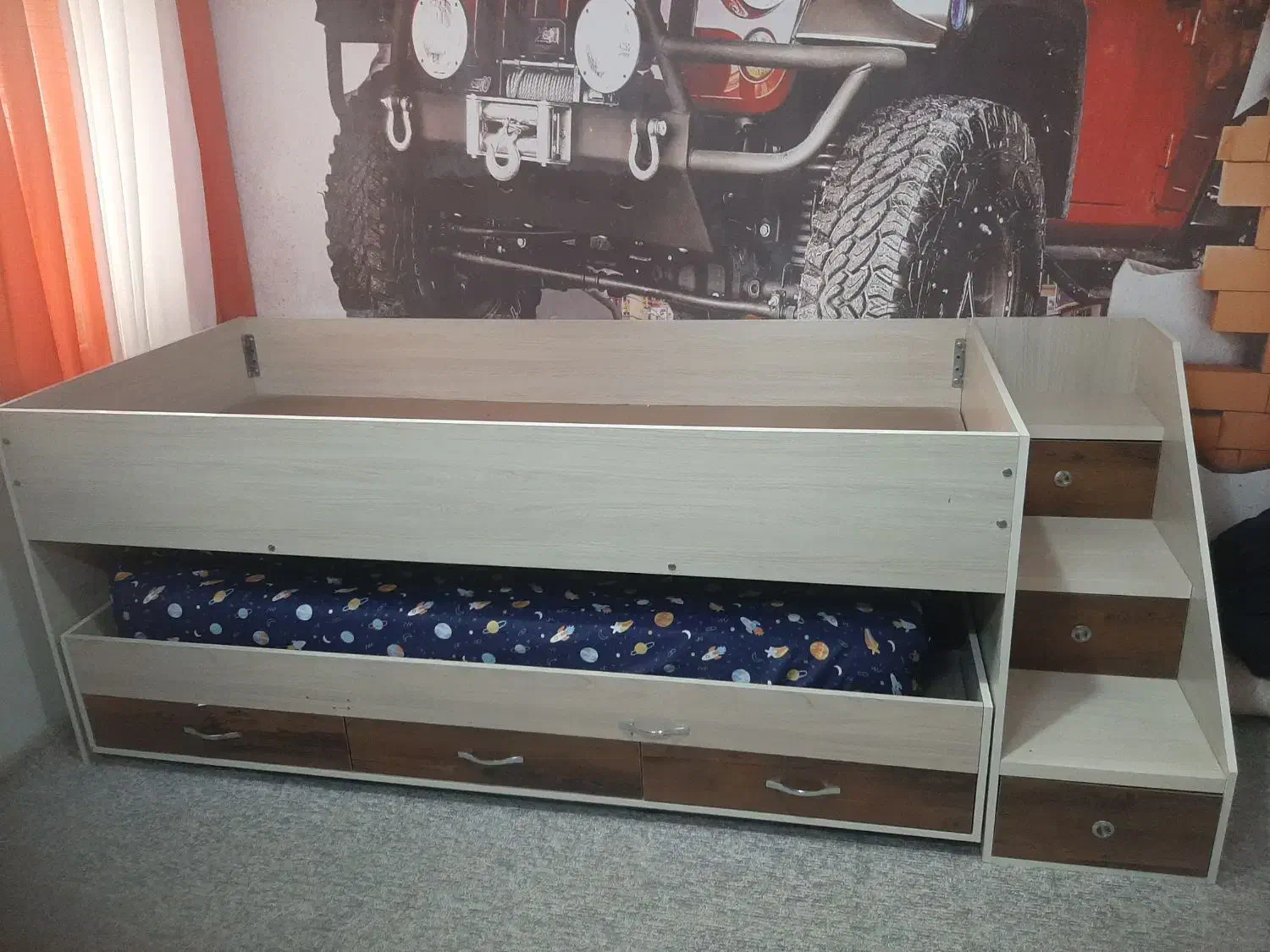 تخت دو طبقه نوجوان|تخت و سرویس خواب|پردیس, فاز ۸|دیوار