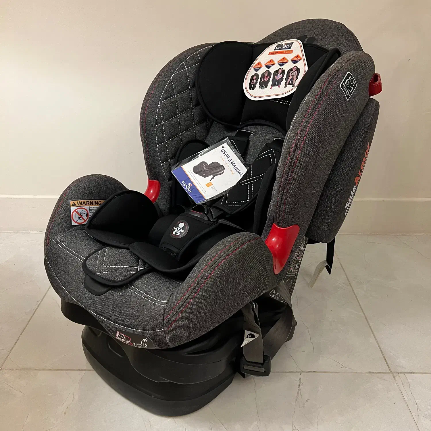 صندلی ماشین کودک ایزوفیکس دار برند لورلی|تخت و صندلی بچه|اصفهان, عباسآباد|دیوار