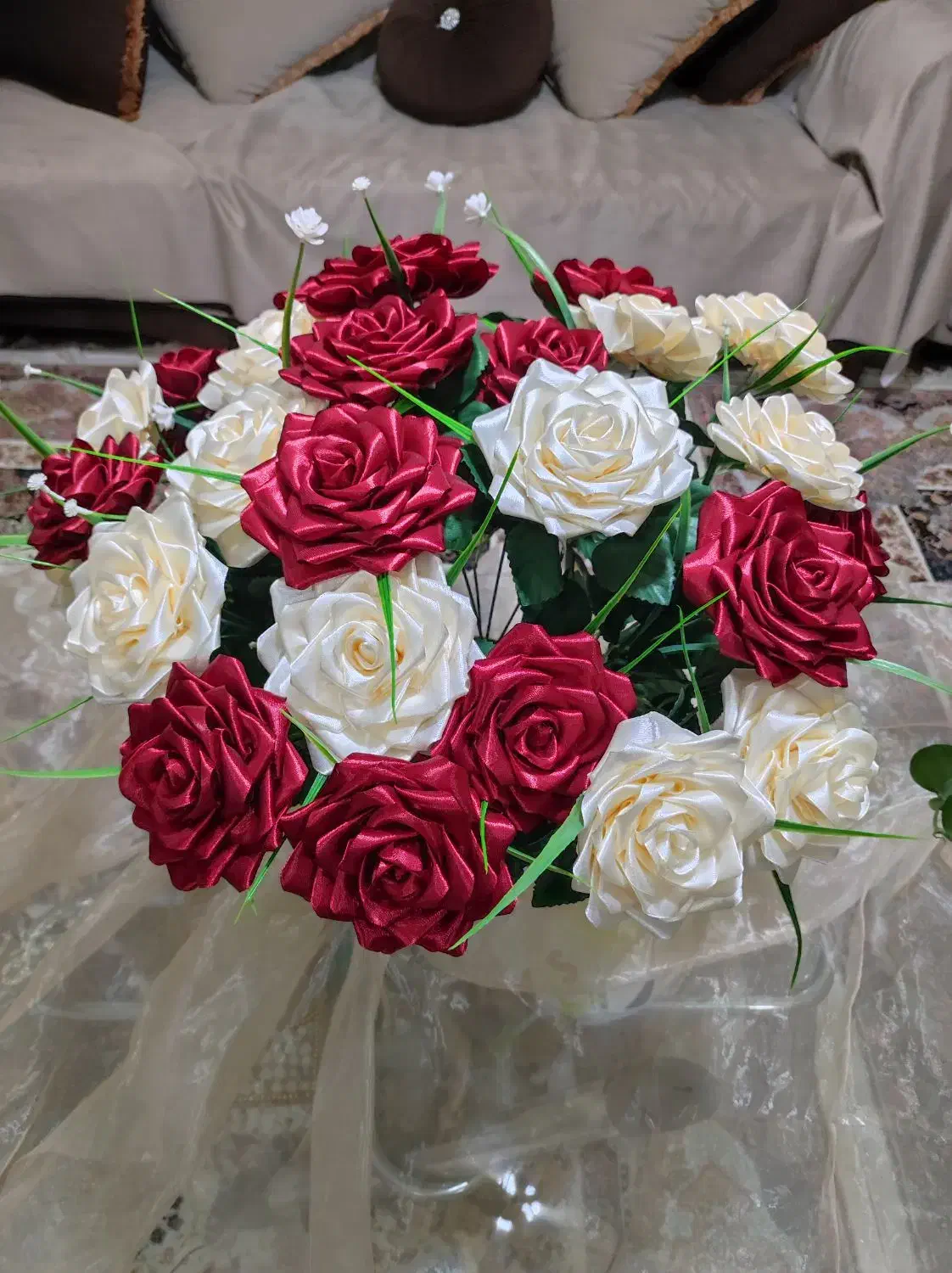 گل روبانی|گل مصنوعی|شیراز, رازی|دیوار