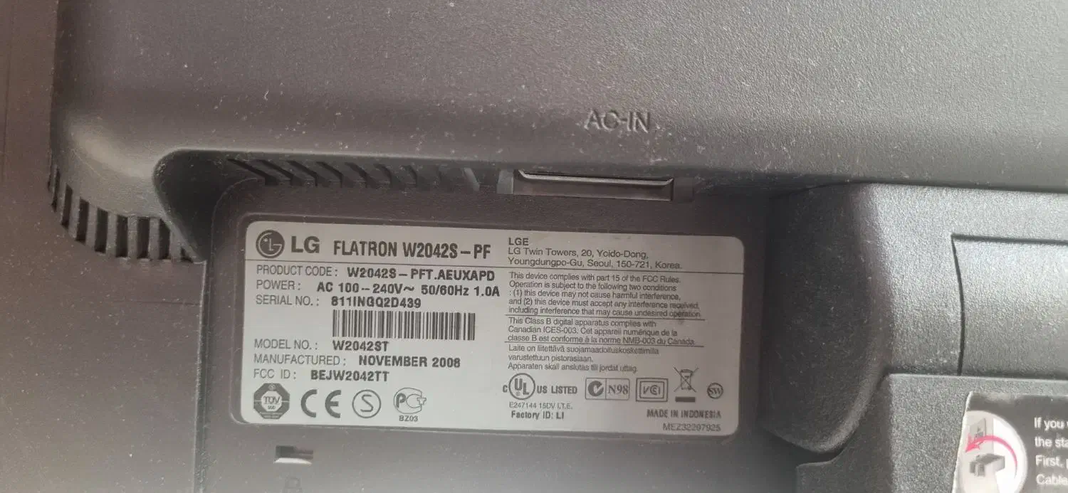 مانیتور lcd 20 اینچ lg|قطعات و لوازم جانبی رایانه|تهران, سردارجنگل|دیوار