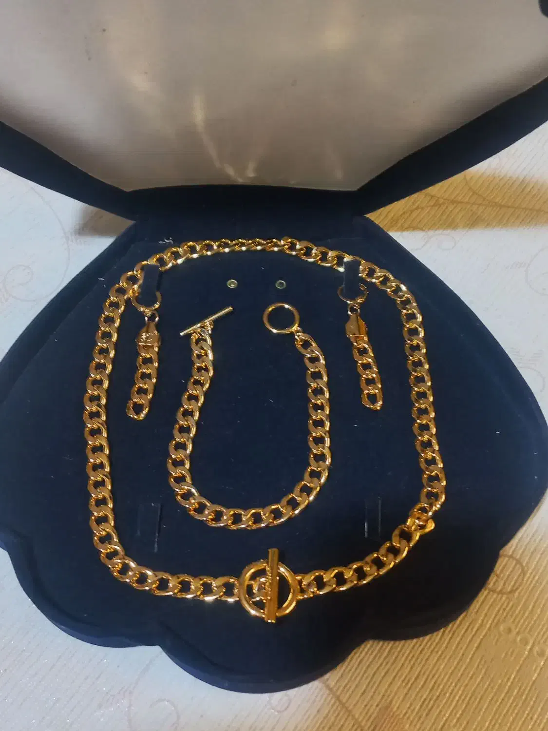 سرویس ورساج ست زنجیروگوشواره دستبند بدلیجات النگو|بدلیجات|فردیس, خیام شرقی|دیوار