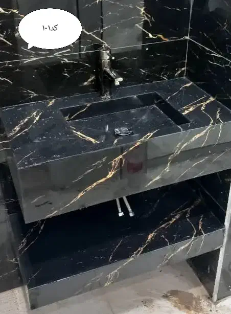 روشویی سرامیکی و آینه هوشمند قدی و کوچک|لوازم سرویس بهداشتی|الوند, |دیوار