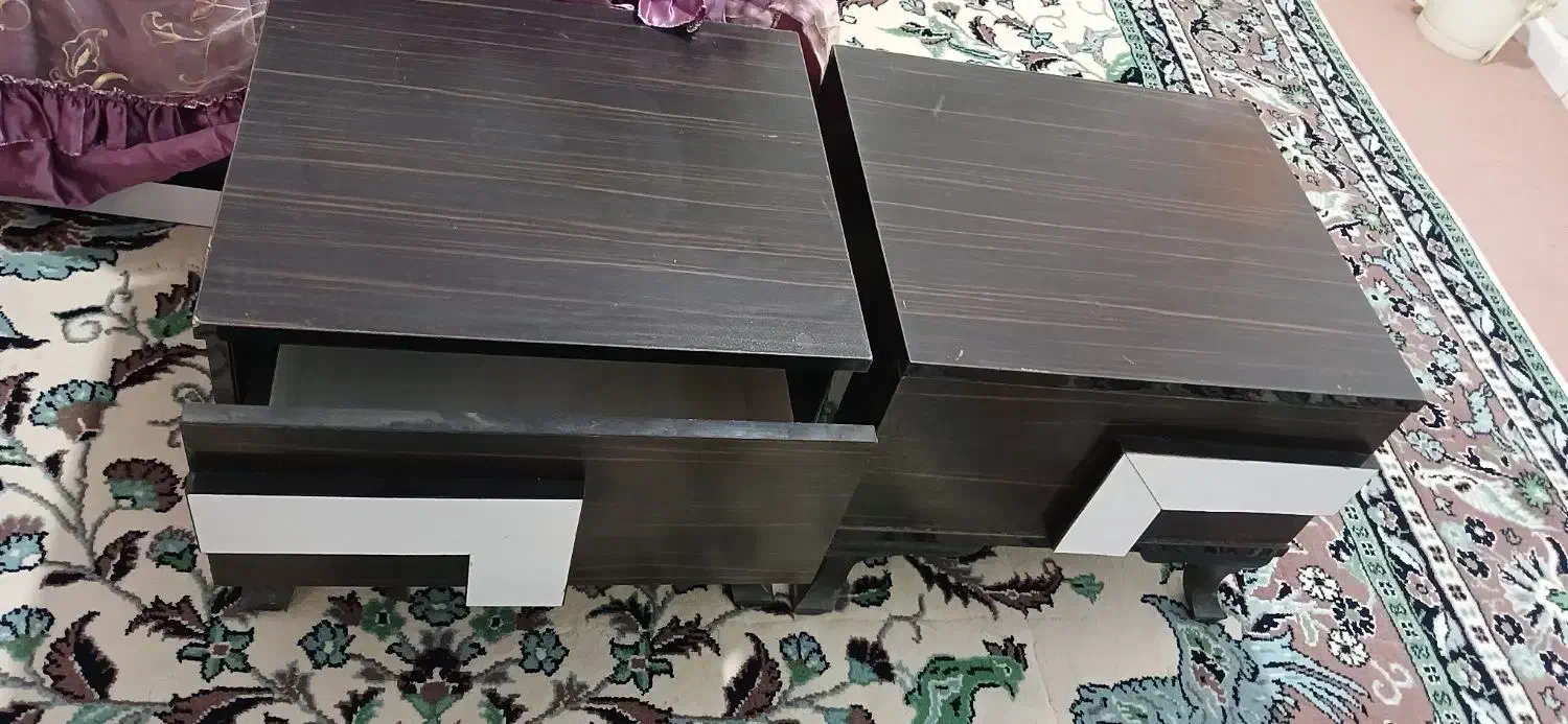 تخت خواب دو نفره دست دوم تشک نو|تخت و سرویس خواب|بیجار, |دیوار