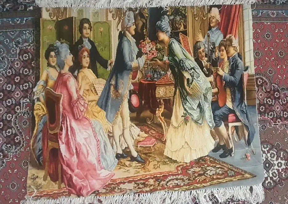 تابلو فرش دست بافت شاعر جوان|تابلو فرش|اردبیل, |دیوار