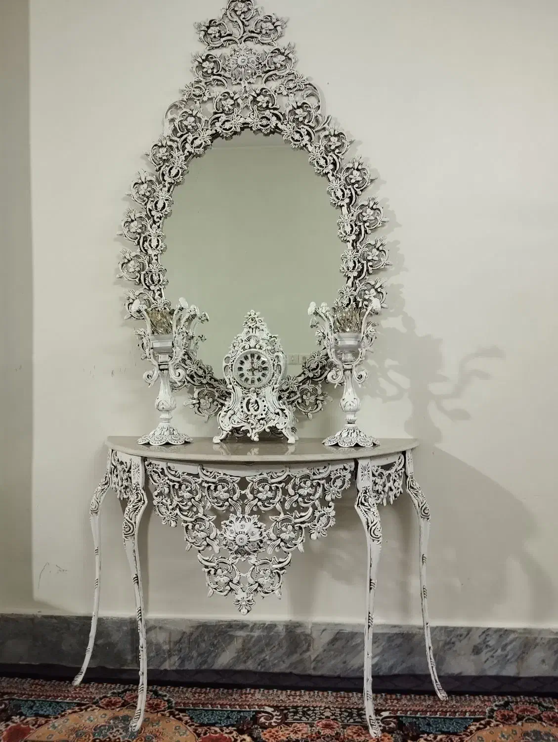 آینه و شمعدان|صنایع دستی و سایر لوازم تزئینی|فولادشهر, فولادشهر|دیوار