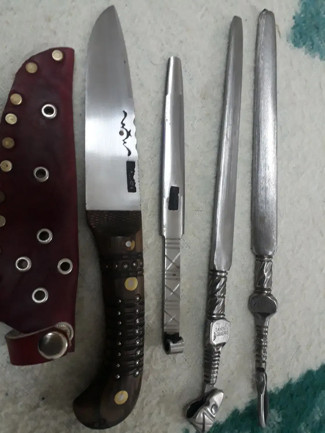 چاقوناصروفا ومصقل سوهان‌ماه‌نشان|کلکسیون اشیاء عتیقه|قم, آذر (نکویی)|دیوار