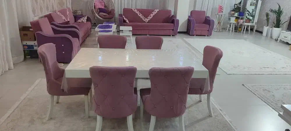 مبل همراه با میز عسلی میز غذاخوری 6نفری 27میلیون|مبلمان خانگی و میز عسلی|مشگین شهر, |دیوار