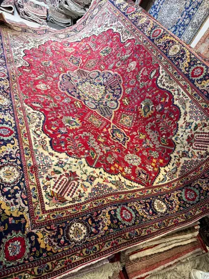 جفت فرش ۹ متری لاکی دستباف|فرش|تهران, سعادتآباد|دیوار