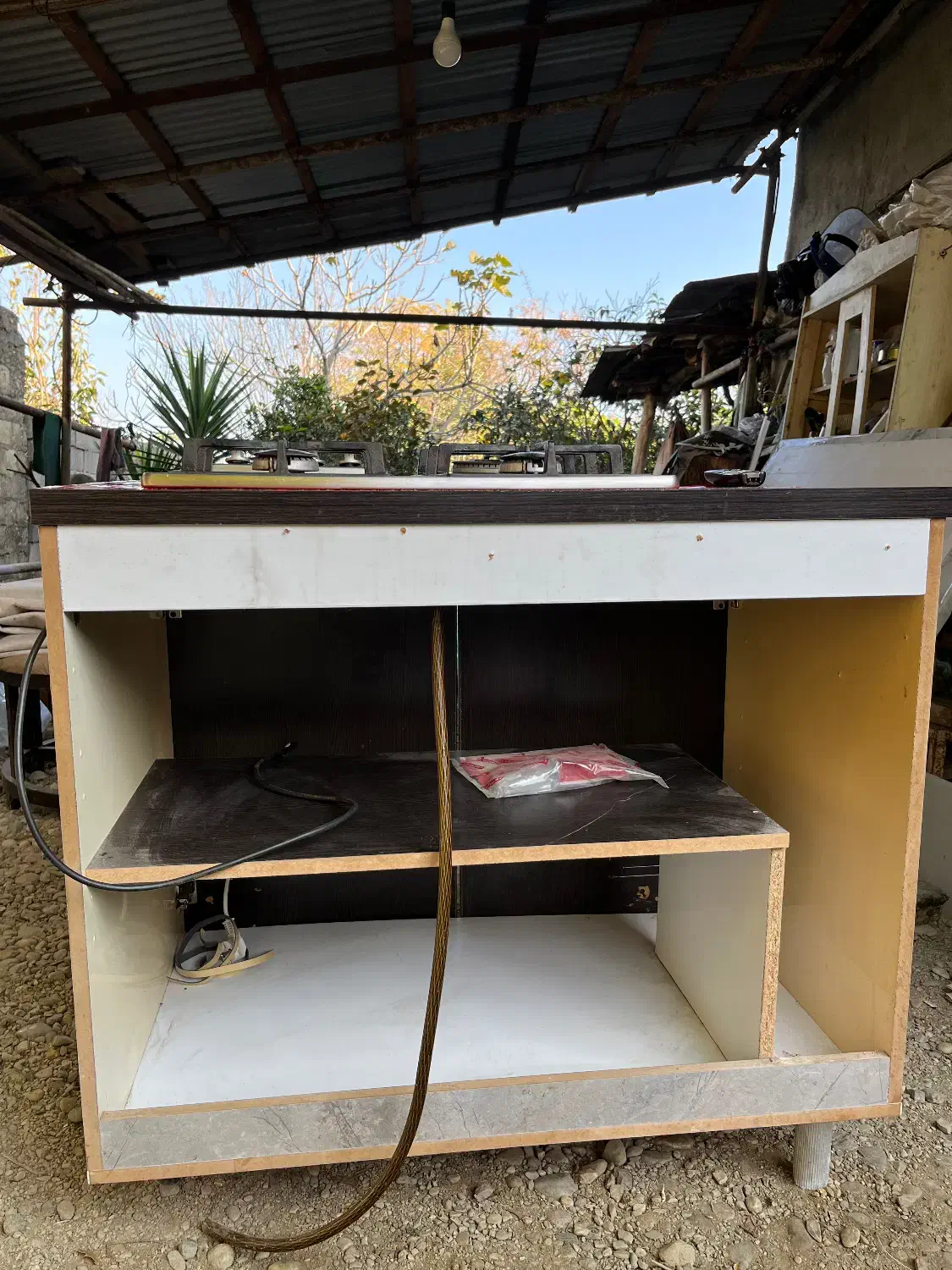 گاز رومیزی به همراه کمد|اجاق گاز و لوازم برقی پختوپز|کتالم و سادات شهر, |دیوار