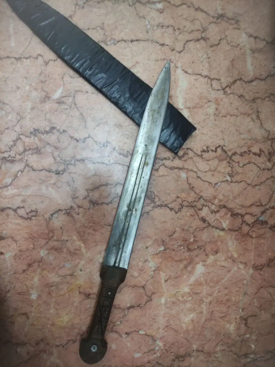 چاقو تیغه فنر دسته چوب|کوهنوردی و کمپینگ|قم, نوبهار|دیوار