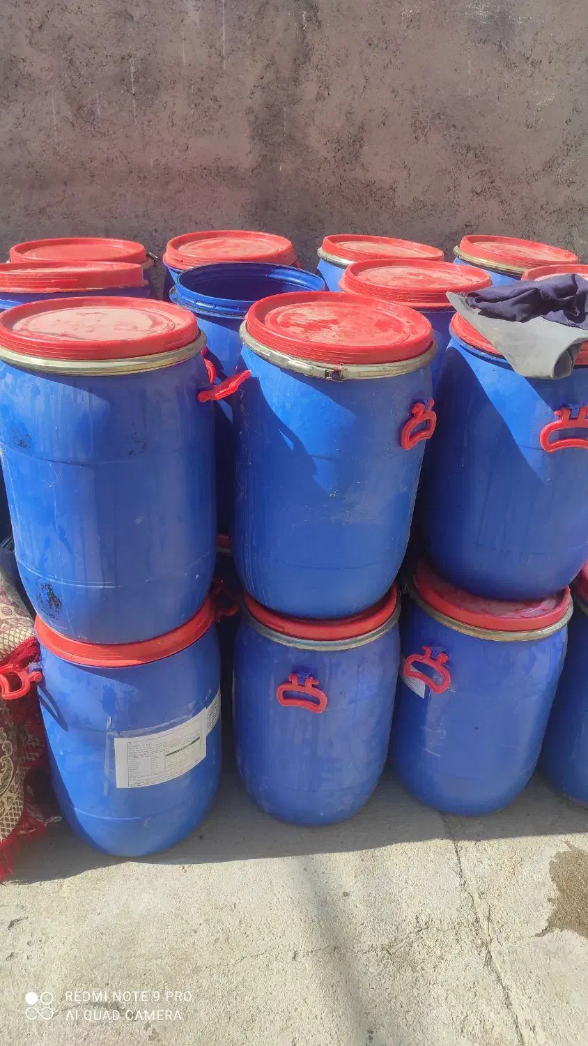 بشکه 60 لیتر|ظروف نگهدارنده، پلاستیکی، یک‌بارمصرف|اسفراین, |دیوار