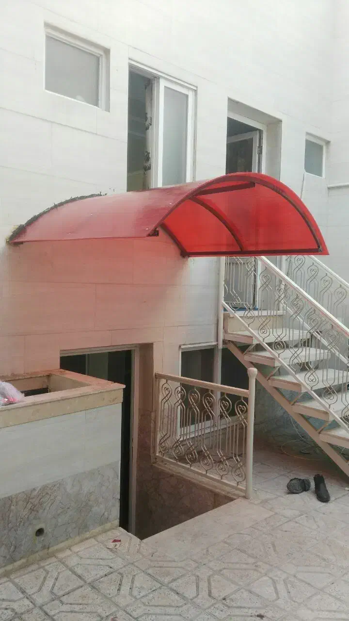 سقف شیب دار پلی کربنات فایبرگلس سایبان طلق|مصالح و تجهیزات ساختمان|مشهد, حرم مطهر رضوی|دیوار