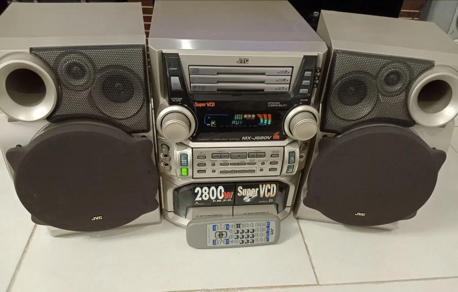 ضبط 2800 jvc|سیستم صوتی خانگی|بروجرد, |دیوار