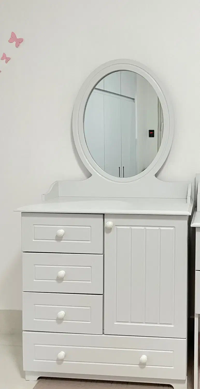 سرویس خواب مناسب دختر و پسر رنگ سفید|تخت و سرویس خواب|سردشت, |دیوار