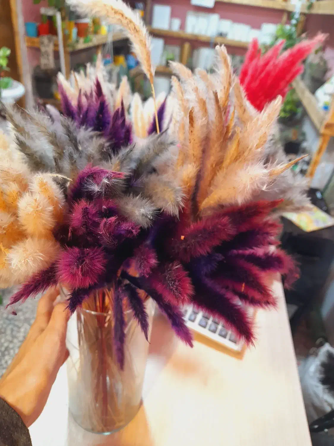 گل خشک دم رباهی بسته ۱۰تایی ۳۵تومن|گل مصنوعی|رشت, فلسطین|دیوار