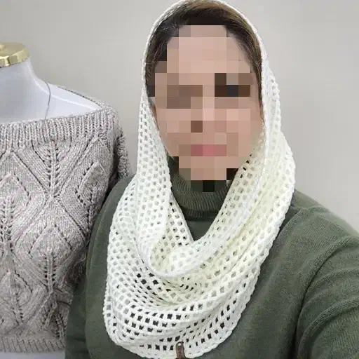 شال رینگی دستبافت|لباس|مبارکه, |دیوار