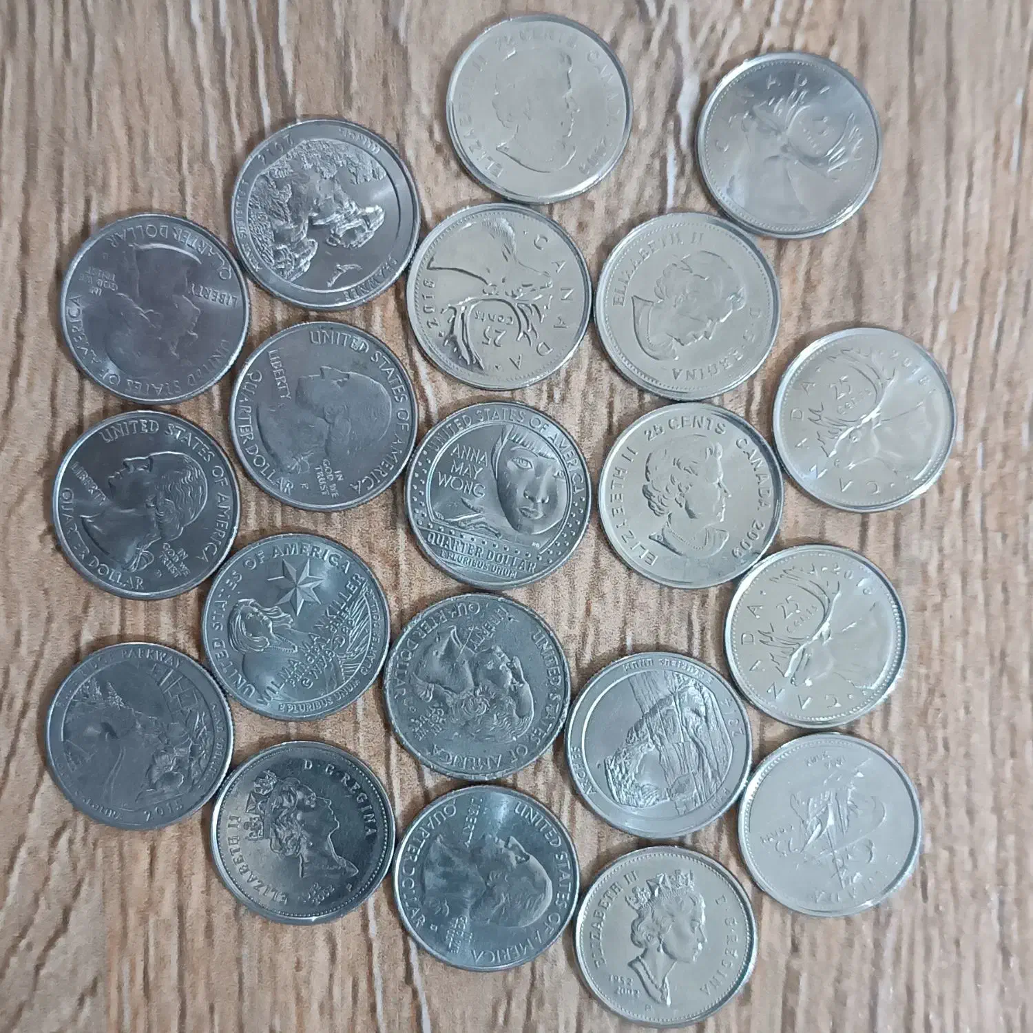 ۲۰ عدد سکه خارجی|کلکسیون سکه، تمبر، اسکناس|اهواز, کوروش|دیوار