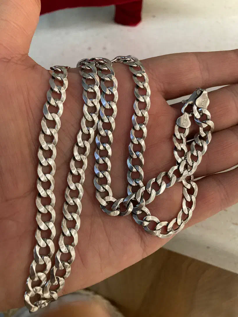 زنجیر نقره ایتالیایی|جواهرات|تهران, سردارجنگل|دیوار