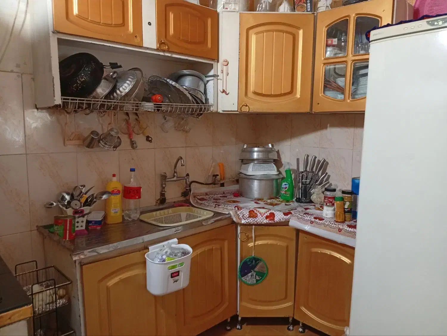 کابینت|آب‌چکان و نظم‌دهنده ظروف|مسجد سلیمان, |دیوار