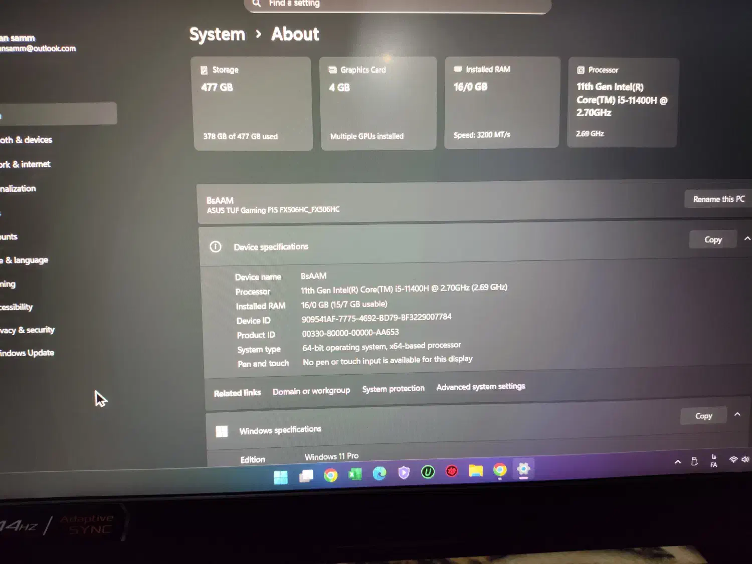 لپ تاپ ایسوس  tuf gaming f15 fx506|رایانه همراه|کرج, شهرک آسمان|دیوار