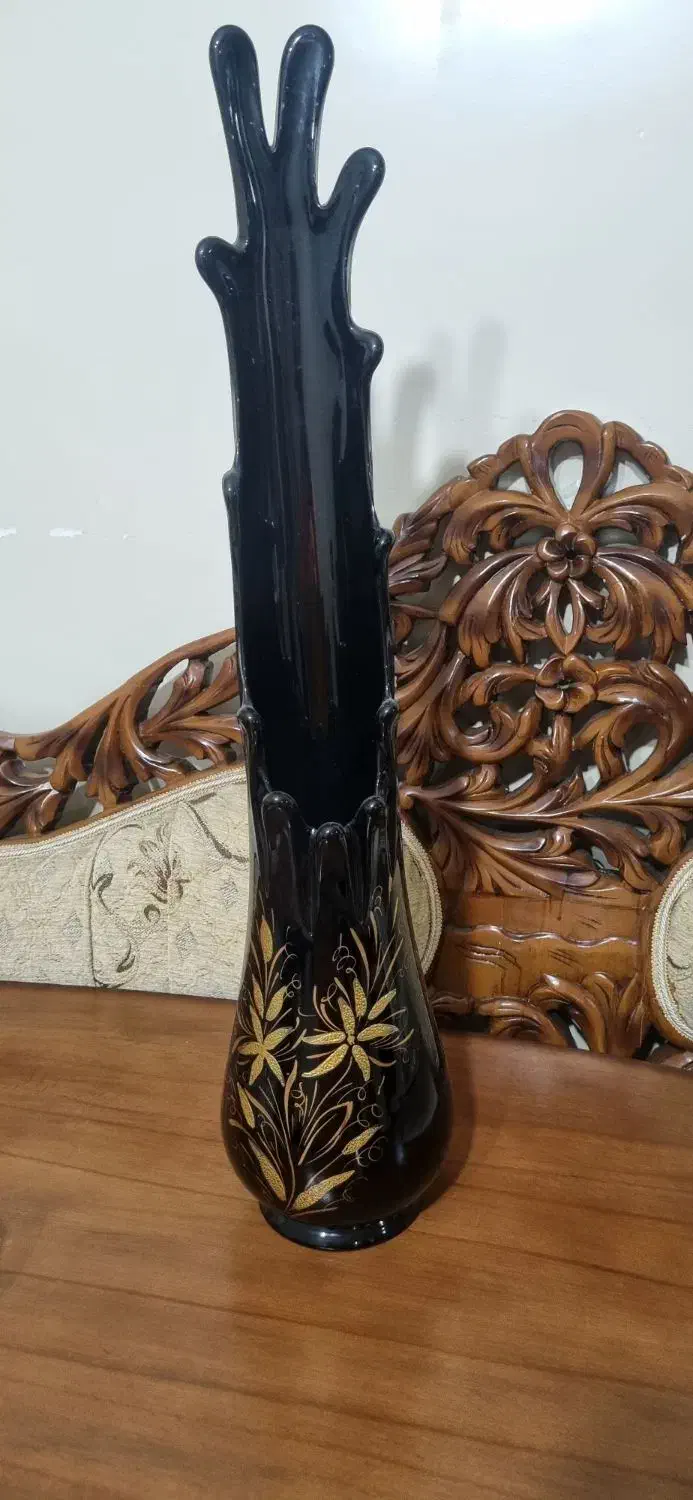 گلدان شیشه ای نو|گل مصنوعی|سهند, |دیوار