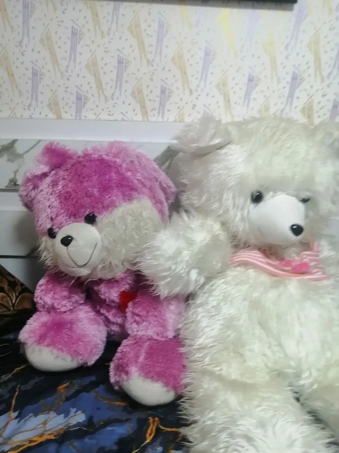 اروسک خرسی دو عدد مارک|اسباببازی بچه|رشت, نیروی دریایی|دیوار