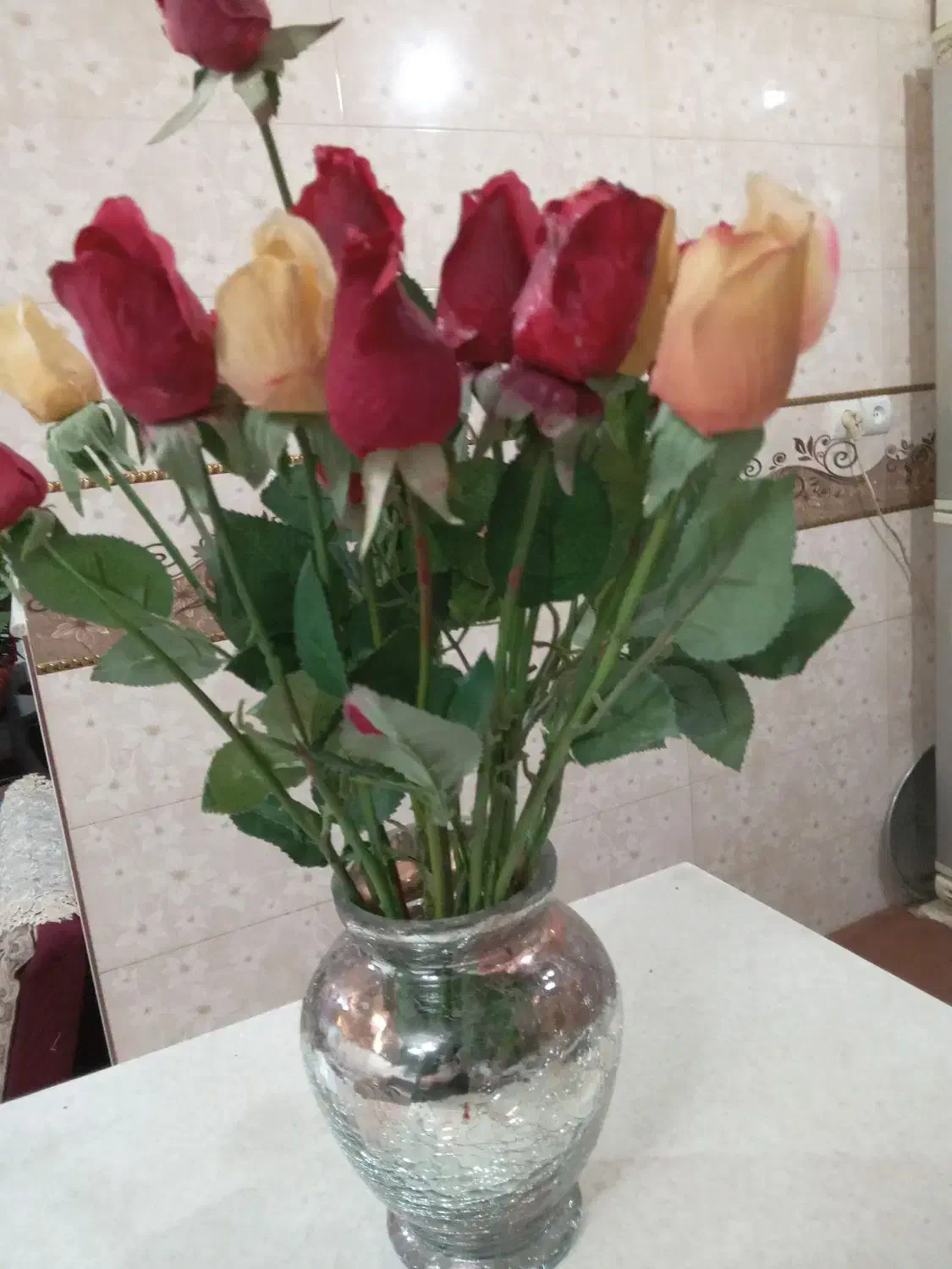 گل گلدان مصنوعی در حد نو|گل مصنوعی|قم, شهرک فاطمیه|دیوار