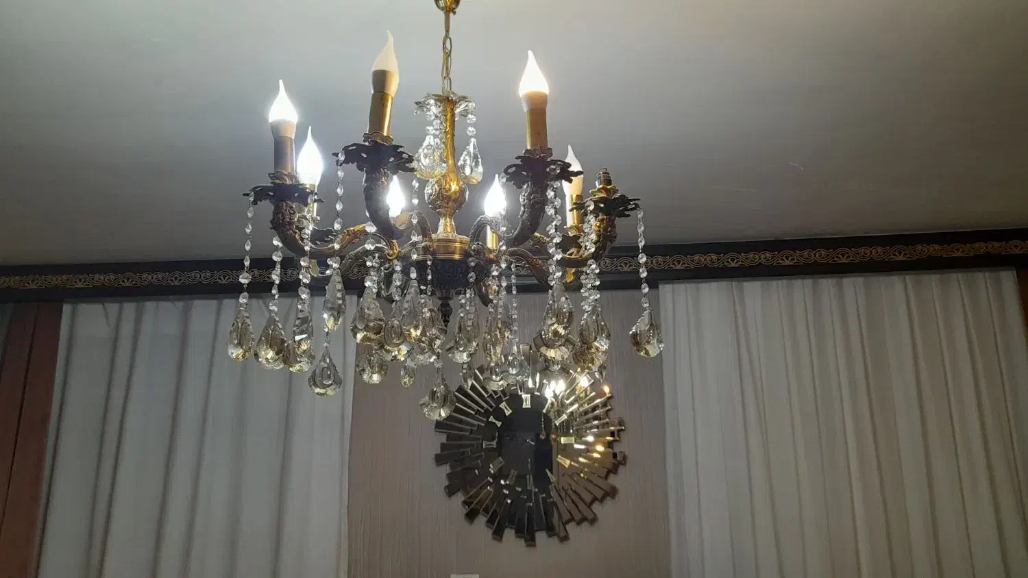 ساعت و لوستر|لوستر و چراغ آویز|بروجرد, |دیوار