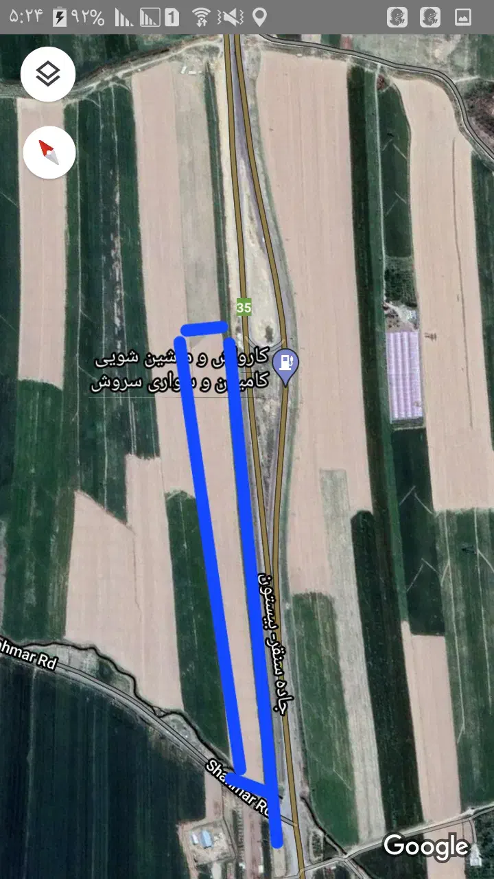 زمین برجاده اصلی میانراهان.سنقر|فروش زمین و ملک کلنگی|دینور, |دیوار