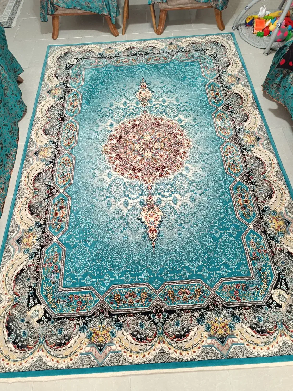 فرش عقیق 6 متری ۲ عدد پادری در حد نوع با ضمانت|فرش|هشتگرد, شهرک ولیعصر (مهستان)|دیوار