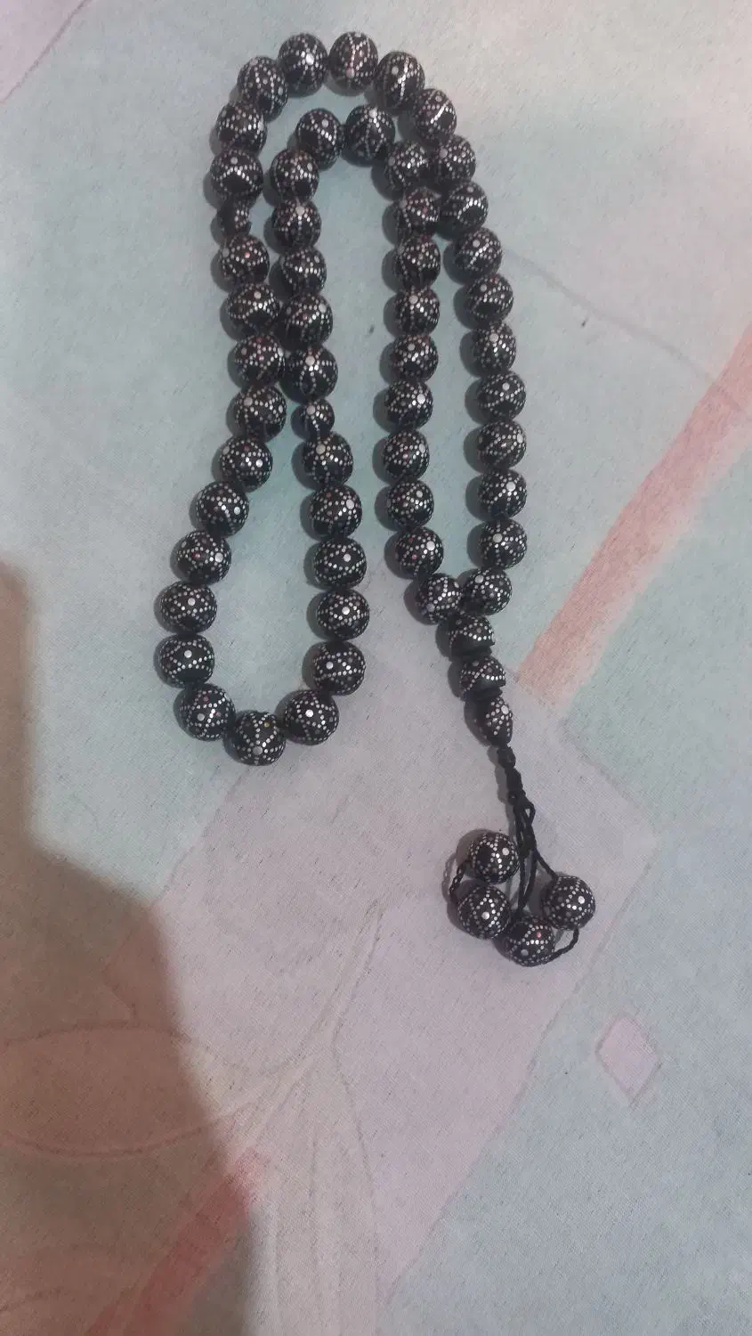 تسبیحفوقکلکسیونینقرهکوب|کلکسیون اشیاء عتیقه|فرخشهر, |دیوار